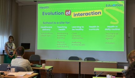 Tanya is presenting about Health and Education framework